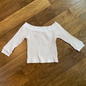 NEW Topshop off the shoulder cropped top